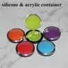 Barattoli di silicone all'ingrosso Contenitore cera tacca da 6 ml a forma di bocchino silicone bocchetto acrilico conchiglie silicone contenitori