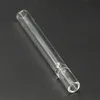 Volcanee 4 inch Glass cigarette bat One Hitter Pipe Smoking Accessories with Clear Straw Tube Pipes Filter Tips