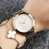 العلامة التجارية للأزياء نساء الرجال للجنسين لفرقة الصلب المعدنية الكوارتز wrist watch C2140-22348