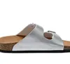 Sandali piatti da uomo Scarpe casual da donna Doppia fibbia Marchio famoso Arizona Summer Beach Pantofole in vera pelle di alta qualità con scatola originale