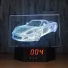 Sports Car Models 3D Illusion Night Lights LED 7 Color Change Desk Lamp Decor #R21
