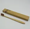 100% Bamboo Environmentally Toothbrush Wood toothbrush Novelty Bamboo soft-bristle Capitellum Bamboo Fibre Wooden Handle