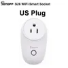 Sonoff S26 WiFi Smart Steckdose US / UK / CN / AU / EU Wireless-Stecker Steckdosen Smart Home Switch Arbeiten mit Alexa Google Assistant IFTTT