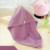 High Quality Lady thickening dry hair hat super absorbent quickdrying hair Shower cap Wrap Towel women hair cap C36693334368