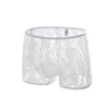 Sexiga Mens Underkläder Boxers Underkläder Transparent Male Calzoncillos Cuecas Shorts Boxer Mäns underbyxor