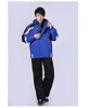 하이킹 스키 자켓 남자의 새로운 패션 캠핑 스키 정장 면화 안감 바람 방풍 따뜻한 재킷과 바지 2pcs 스포츠 세트
