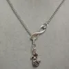lucky 8& GREEN 3-LEAF CLOVER IRISH SHAMROCK TRINITY/Mermaid/I Love Quilting/Crosscharm sweater chain necklace DIY Women jewelry A63