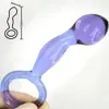 33mm Cristal anal contas dildo pyrex vidro butt plug falso próstata do pénis feminino vagina masturbar adulto brinquedo do sexo para mulheres gays homens S924