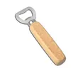 Wooden Handle Stainless Steel Beer Bottle Opener Drinks Bottle Cap Opener For Home party Bar Bartenders