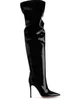 tall women thigh high leather boots