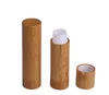 5,5 g Bamboo Lip Stick Tubes Bottle Tom Lip-Gross Container Läppstift Rör DIY Kosmetiska behållare Lip Balm-Tubes SN372