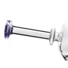 紫色のボールが付いているHookahs Mini Dab Rig Recyclerのクールなガラス骨のバブラーパイプ5.5インチ