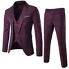 Nowa marka ciemnoniebieska groom Wedding Tuxedos Men Suits 3 sztuki kurtka pantsvest Groomsman garnitury Custom4274938