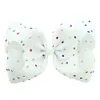 8 pouces enfants cheveux arcs pinces à cheveux Boutique gros arcs avec clips pour l'école bébé filles Barrettes avec strass coloré accessoire de cheveux9469918