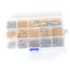 نتائج المجوهرات DIY KIT CIT BEAD CAPS حلق خطاف جراد البحر قفل CAP CAP RINGS CRIMP BEADS سلسلة التمديد لصنع المجوهرات 1623161