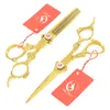 6,0 tum Meisha Professionell Japan Hair Scissors Kits med kam Frisörs barberare Skärning Tunna Shears Salon Haircut Utrustning Ha0447