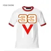 Fashion Summer Men's cotton Tshirt Formule M33 F Cool T-shirt Men brand design Tee pullover Printed Max Verstappen polo T-shirt