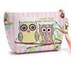 Trousse à cosmétiques portable en forme de hibou pour femmes, pochette à fermeture éclair, organisateur de toilette, maquillage de voyage, rangement de lavage, pochette de maquillage, porte-monnaie, sacs d'argent