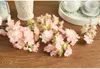 Моделирование вишневого цветения 4 вилка с листьев свадебные украшения искусственные цветы