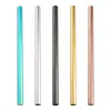 Extra Wide 12mm Drinking Straw 304 Stainless Steel 8.5" Drinking Straws Straight Reusable Drinking Straws