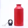 High Quality 4 Colors 300ml-750ml Large Capacity Cycling Camping Bicycle Sports Aluminum Alloy Water Bottle for Outdoor Sport Free shipping