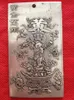 Chinês antigo huang jin wan liang tibet Prata bullion thanka amuleto 132g