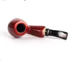 Red Sandalwood Rosewood Manual 9mm Filter Pipe Pipe Smoking