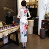 Clothing 2018 New High Fashion Rayon Cheongsam Modern Chinese Dress Classic Women Wedding Qipao Elegant Short Sleeve Robe Chinoise