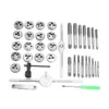 40 stks tap sterven set M3-M12 Schroefdraad Metrische Kranen moersleutel Sterft DIY kit moersleutel schroef Threading handgereedschap Legering Metaal met bag279O