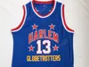Harlem Globetrotters 13 Wilt Chamberlain Movie Basketbal Jerseys Goedkope Sale Team Kleur Blauw Alle gestikte Chamberlain Uniformen Hoge kwaliteit
