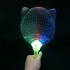 Nieuwigheid Verlichting LED kleurrijke plastic flitsende hand ventilator nacht gloeiende licht kinderen speelgoed feestdecoratie Halloween Kerstmis