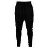 Men's Fashion Casual Autumn Cotton Patchwork Zipper Drawstring Run Gym Jogger Pants Straight Trousers Fashion Gift