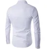 Chemise à manches longues pour hommes, couleur unie, décontractée, à la mode, Business, Slim Fit, à carreaux, haute qualité, chemises habillées, 277Z, automne