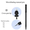 Microblading Manual Pen Permanent Make -up Professional Tattoo Pen Gun Match mit Blade für 3D Stickerei Eyebrow Tattoo Accessoires305f
