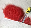 10YARD / LOTS MUSTICOLOR LONG Ostrich Feather Plumes Fringe Lace Trims 10-15cm Feather Boa Stripe för Party Clothing Quilt Tillbehör Hantverk