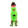 Costume gonfiabile da dinosauro T-Rex per bambini Costume da esplosione Costume da mascotte di dinosauro vestito operato Tuta Costume di Natale279e