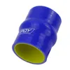 PQY - BlueYellow 2 "51mm Hump Straight Silicone Slang Intercooler Coupler Tube Pipe Pqy-HSH0020-QY