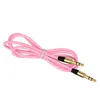 3.5mm kabel pomocniczy kabel audio Męski do męskiego płaskiego kabla AUX dla MP3 MOBLIE TELEFON CAR