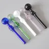 Gros brûleur à mazout en verre crâne tuyau en verre accessoires pour fumer plates-formes pétrolières bongs en verre avec mélange de couleurs