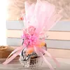 Nowość Łabędź Cukierki Box Romantyczny Wedding Favor Plastikowe Torby Prezent Praktyczny Simulacja Jedwabna Kwiat Decor Organza Clear Sugar Boxes 2 48SQ ZZ