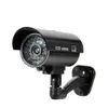Telecamera fittizia falsa per telecamera di sorveglianza CCTV impermeabile per esterni di sicurezza interna lampeggiante LED rosso Spedizione gratuita