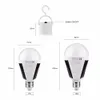 Upgrate portátil Bulb Outages 7W 12W 85V-265V Smart Power E27 LED recarregável Solar lâmpada de emergência com interruptor para Caminhadas Camping Pesca