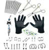 41 pezzi Kit per tracorsa Materiale in acciaio inossidabile medico per sopracciglia con la pancia labbra per il piercing per piercing a valle attrezzature per specifica7606629