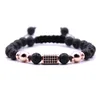 10pc/set 2018 New fashion high quality low price with 8MM natural stone lucky round beads woven bracelet for women men charm jewelry