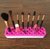Silicone Makeup Brush Organizer Storage Box Läppstift Tandborste Penna Kosmetiska Borsthållare Ställ Multifunktionellt Make Up Tool