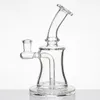 Glass Water Pipes with Quartz Banger Nail 14mm female joint Glass Bong Smoking Pipe Dab Oil Rigs small bubbler Hookahs beaker 965
