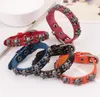 5 color selection 100% cowhide Skull Belt buckle Bracelet Color leather bracelet for men woman Lovers Bracelet 12pcs/lot