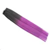 T1B/Purple Brazilian Hair Apply Tape Adhesive Skin Weft Hair 100g 40pcs/lot Extension Bande Adhesive Skin Weft Ombre Hair