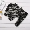 2 pièces nouveau bébé vêtements ensemble enfant en bas âge Camouflage bébé garçon fille vêtements t-shirts hauts + pantalons tenues ensemble