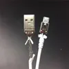 Tipo C Longo Strong metal trançado USB Charger Cable Micro V8 cabos de dados Metal Line ficha de carregamento Cord